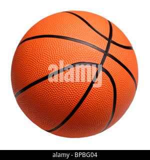 Basket-ball en plastique orange Banque D'Images