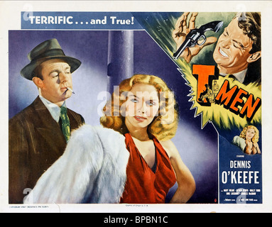 DENNIS O'KEEFE, MARY MEADE, T-MEN, 1947 Banque D'Images