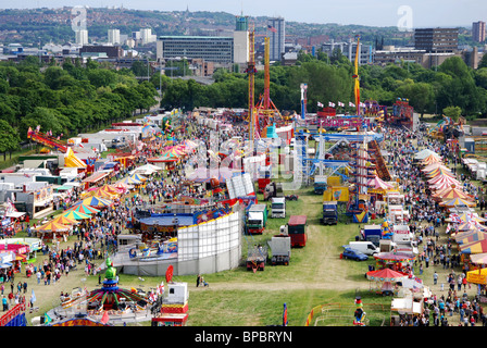 Les forains Hoppings Newcastle upon Tyne Royaume Uni Banque D'Images