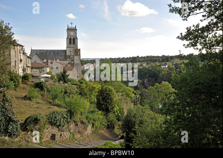 Ville historique de Bellac Haute-Vienne Limousin France Banque D'Images