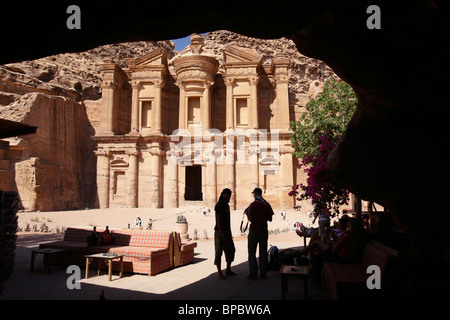 El Deir (ou monastère), Petra, Jordanie Banque D'Images