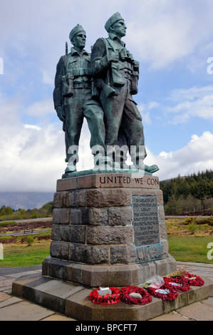 Mémorial Commando à Spean Bridge dans les Highlands écossais Banque D'Images