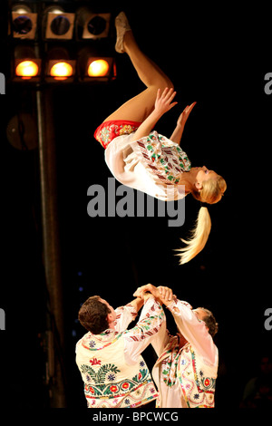 Les acrobates de cirque au Brésil Jack, en Suède. Banque D'Images