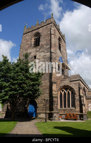 St Michael's Church, dans le village de Croston dans le Lancashire entre Chorley et Southport Banque D'Images