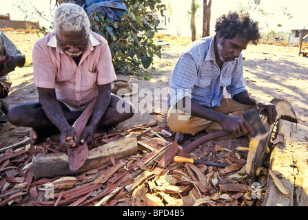 Boomerang traditionnel, de l'Australie Banque D'Images