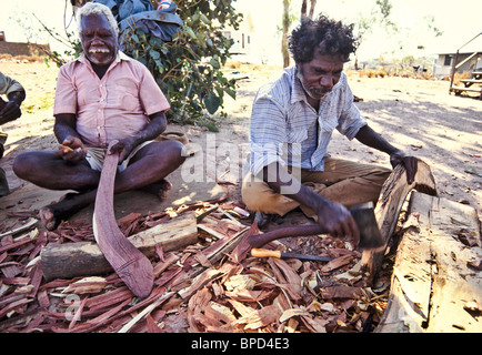 Boomerang traditionnel, de l'Australie Banque D'Images