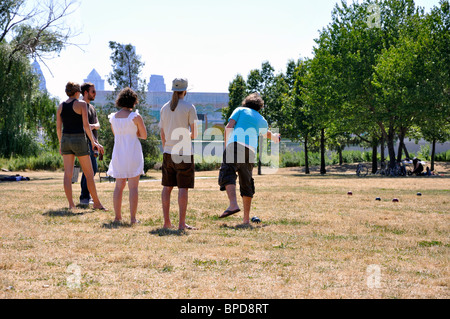 La pétanque - un jeu de boules Banque D'Images