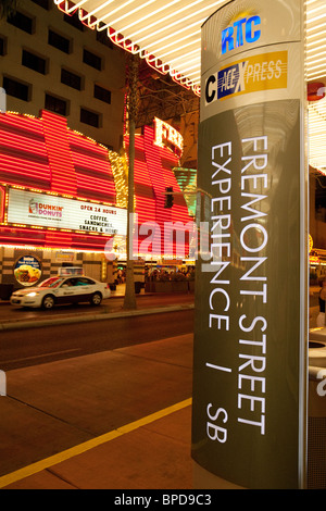 Le Fremont Street Experience Signe, Fremont St, Las Vegas, Nevada, USA Banque D'Images