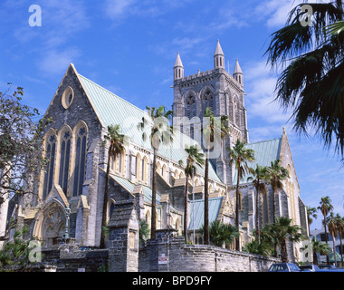La cathédrale de la Sainte Trinité, Church Street, Hamilton, Bermudes, paroisse de Pembroke Banque D'Images