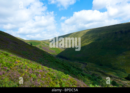 La vallée de Longdendale Crowden, près de Parc national de Peak, Derbyshire, Angleterre, Royaume-Uni Banque D'Images