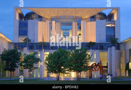 Bundeskanzleramt, Chancellerie fédérale, Regierungsviertel quartier du gouvernement, quartier Tiergarten, Berlin, Germany, Europe Banque D'Images