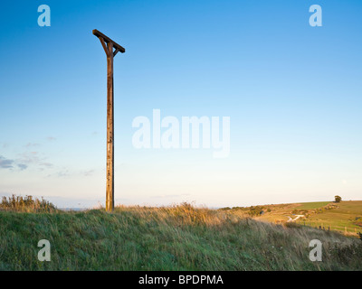 Combe Gibbet sur potence près de Inkpen Berkshire UK Banque D'Images