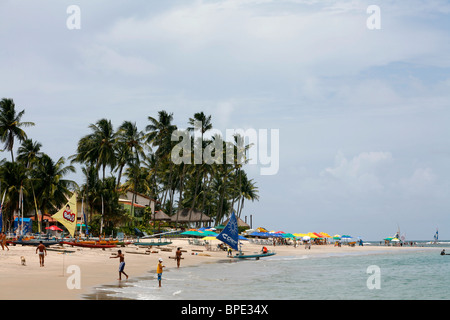 La plage de Porto de Galinhas, Pernambuco, Brésil. Banque D'Images