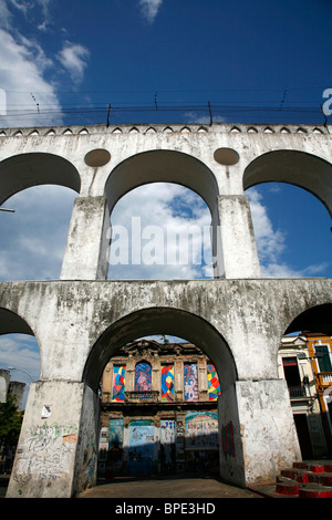 Arcos da Lapa, Rio de Janeiro, Brésil. Banque D'Images