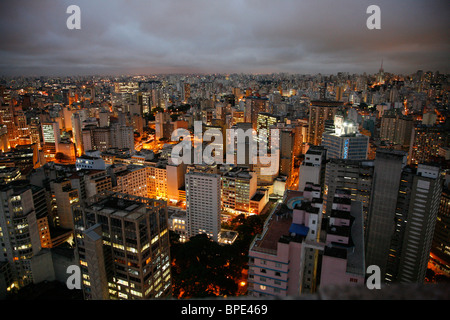 Skyline de Sao Paulo, Brésil. Banque D'Images