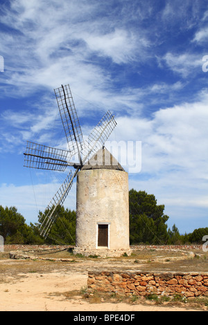 Moulins à vent Moulin à vent îles Baléares Espagne culture traditionnelle Banque D'Images