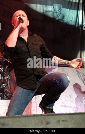 Stone Sour Corey Taylor's performing live at le Rockstar Uproar tour à Columbus, Ohio. Banque D'Images