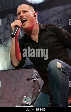 Stone Sour Corey Taylor's performing live at le Rockstar Uproar tour à Columbus, Ohio. Banque D'Images