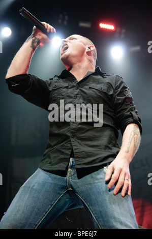 Stone Sour Corey Taylor's performing live at le Rockstar Uproar tour à Columbus, Ohio. Banque D'Images