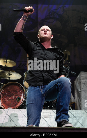 Stone Sour Corey Taylor's performing live at le Rockstar Uproar tour à Columbus, Ohio. Banque D'Images