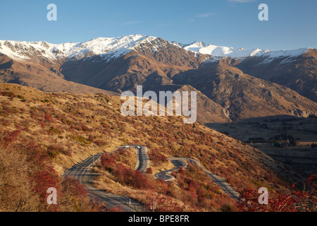 Plage de la Couronne, en zigzag Road près de Arrowtown, île du Sud, Nouvelle-Zélande Banque D'Images