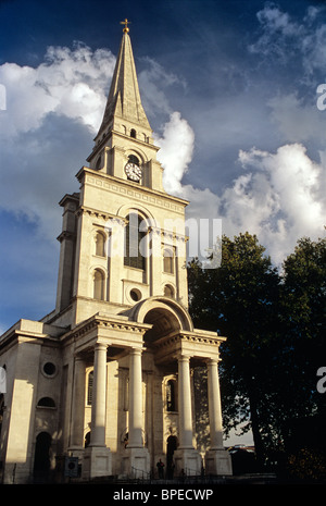 UK, London, E1, Christ Church Spitalfields, construit 1714-1729, Architecte : Nicholas Hawksmoor, restauration terminée 2004 Banque D'Images