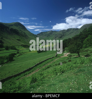 Grisdale Valley St Sunday Crag gauche église Cumbria UK Banque D'Images