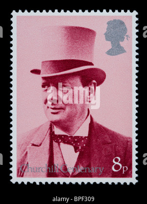 GREAT BRITTAN - VERS 1960 : un timbre-poste imprimé en grand Brittan montrant Winston Churchill, vers 1960 Banque D'Images