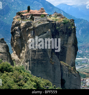 Monastère Aghia Triada, Monastères des Météores, Thessalie, Grèce continentale, Grèce Banque D'Images