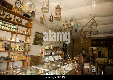 E L Smith les magasins (1863), Virginia City, Montana, USA Banque D'Images