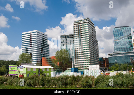 Le quartier des affaires Zuidas Amsterdam Pays-Bas Mile Financière Banque D'Images