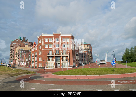 Lelystad capitale de la province de Flevoland construit sur un terrain qui a été fondée en 1967 Batavia Stad Banque D'Images