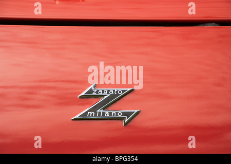 Vue rapprochée d'une Alfa Romeo voiture classique, England, UK Banque D'Images