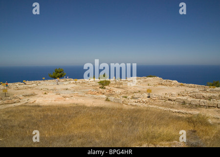 Vestiges de la guerre, le palais de Vouni, Chypre du Nord Banque D'Images