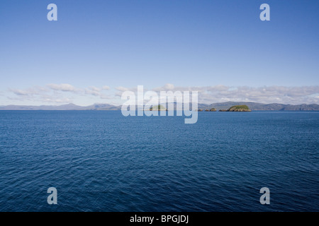 Les îles Shiant du Minch avec l'Ile de Harris à l'arrière-plan Banque D'Images