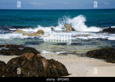 Portheras Cove est un délicieux, près de plage privée près de Pendeen, Cornwall, UK Banque D'Images