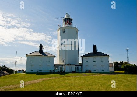 Phare avant-pays du nord au-dessus de Broadstairs, Kent Banque D'Images