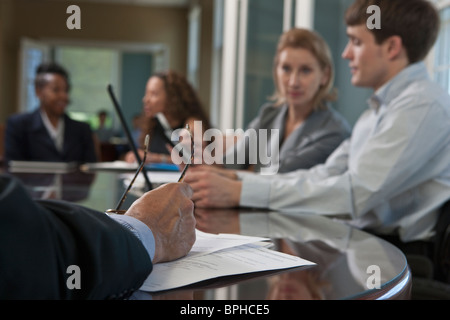 Les dirigeants d'entreprise à une réunion du conseil d'administration Banque D'Images