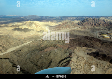 Vues aériennes du désert autour d'Eilat Israel Banque D'Images