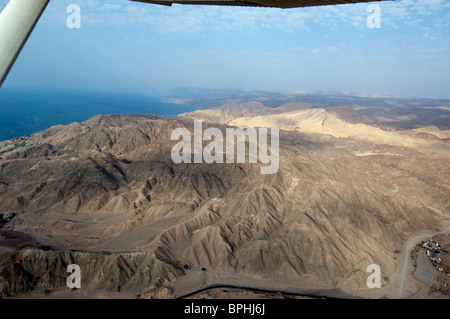 Vues aériennes du désert autour d'Eilat Israel Banque D'Images