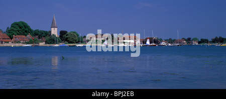 Bosham vue à travers le port de Chichester, West Sussex Chidham Banque D'Images