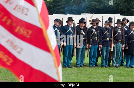 American Civil War Reenactors Banque D'Images