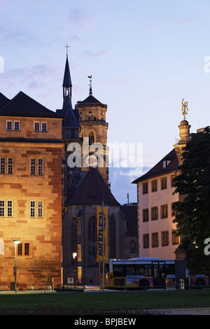 Vieux Château et collégiale, Stuttgart, Bade-Wurtemberg, Allemagne Banque D'Images