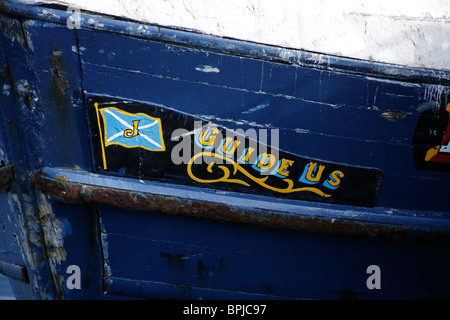 Le port dans le port de Scotish Eyemouth. Banque D'Images