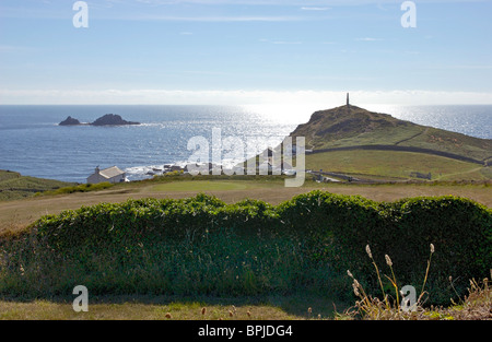 Cape Cornwall près de St Just à Cornwall, England, UK Banque D'Images