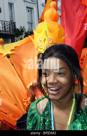 Les jeunes artistes au carnaval de Notting Hill London 2010 Banque D'Images