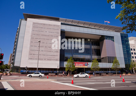 WASHINGTON, DC, USA - Newseum sur Pennsylvania Avenue. Banque D'Images