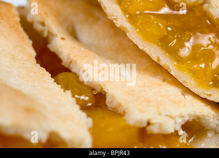 Tarte aux fruits Pêche Tastykake. Banque D'Images