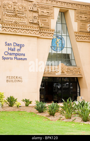 La salle des Champions Sports Museum de Balboa Park, San Diego, Californie Banque D'Images