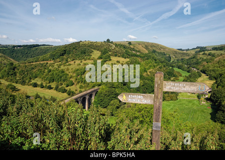 Dale Monsal Derbyshire england UK Banque D'Images